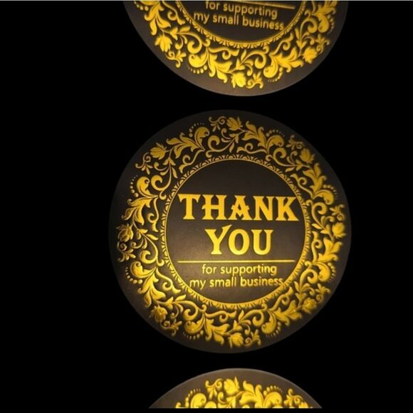 HOLIDAY POLYMAILERS 10"x13" (Set Of 10) Christmas 10 Matching Thank You Stickers - Picture 4 of 5